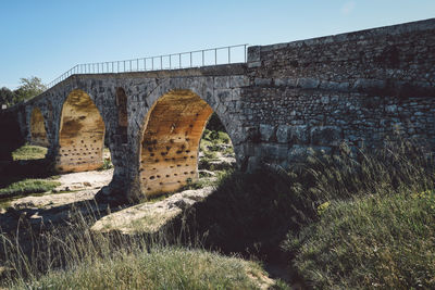 Bridge against clear sky