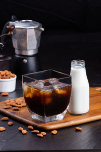 Close-up of coffee on table