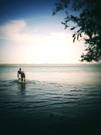 Scenic view of sea against sky