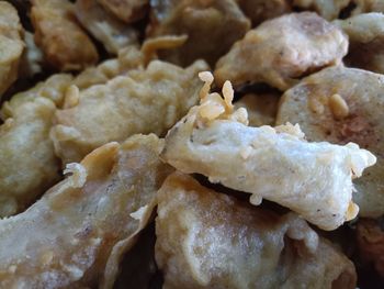 Fried snacks for school children in the canteen