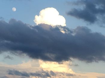 Low angle view of clouds in sky