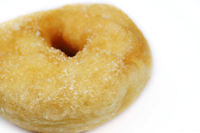 Close-up of ice cream over white background