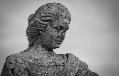 Close-up of statue against sky