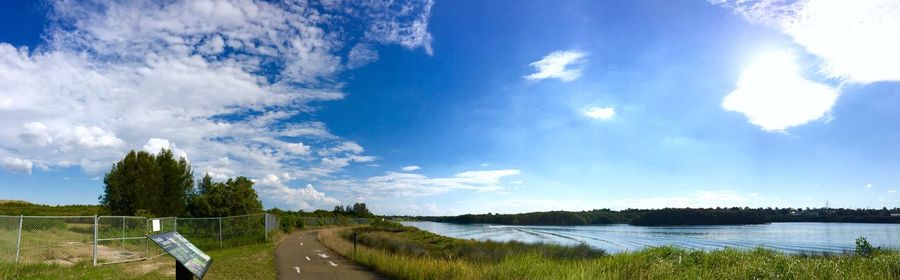 Panoramic view of sea against sky