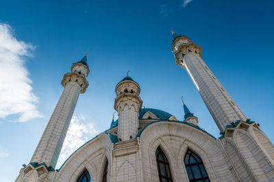 Low angle view of traditional building against sky