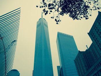 Low angle view of modern building