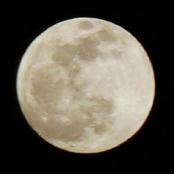 Low angle view of moon in sky