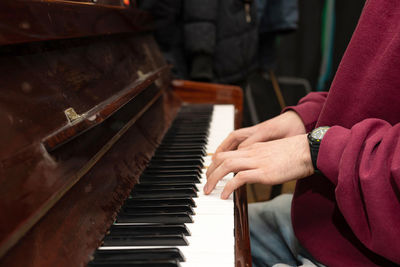 Man playing piano