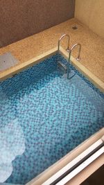 High angle view of water in swimming pool