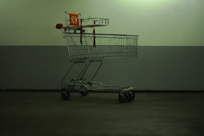 Side view of abandoned vehicle