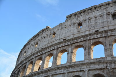 Low angle view of historical building against sky