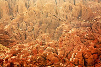 Full frame shot of rock formations