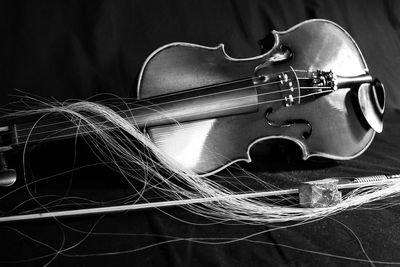 Close-up of violin