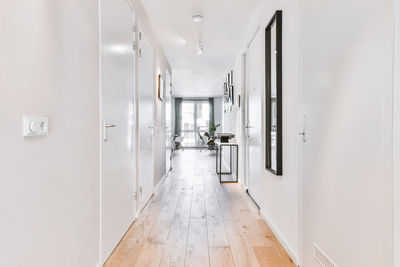 Empty corridor of building