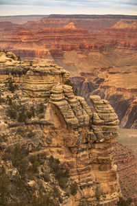 Aerial view of desert