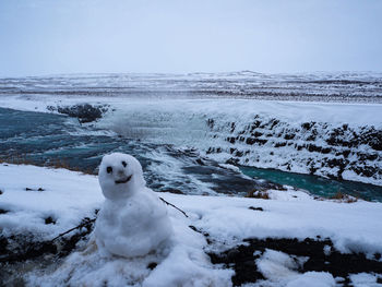 A little snow man.