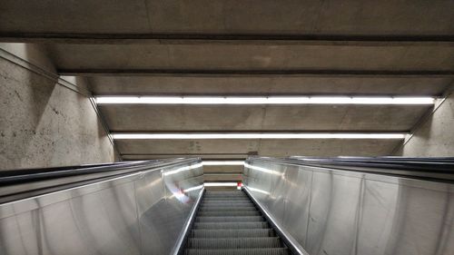 Staircase in illuminated building