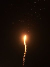 Scenic view of moon against sky at night