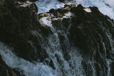 Scenic view of waterfall 