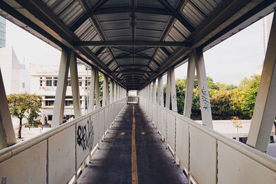 View of elevated walkway