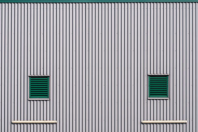 Full frame shot of closed shutter of building