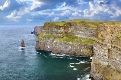 Cliffs of moher are sea cliffs located at the southwestern edge of the burren region, ireland