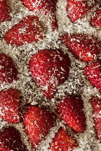 Full frame shot of strawberries