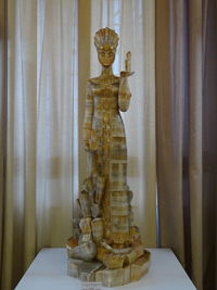 Close-up of statue in museum