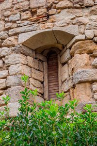 Low angle view of historic building