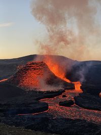 Volcano in iceland