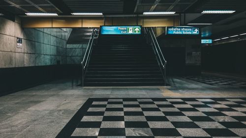 View of underground walkway