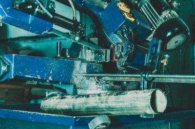 Close-up of machine part