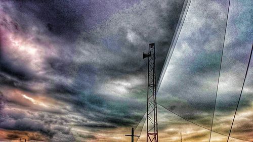 Low angle view of cloudy sky