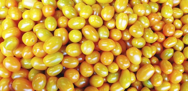 Full frame shot of bell peppers at market