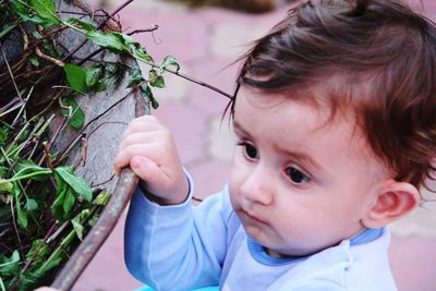 Portrait of cute baby girl