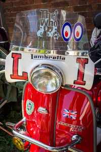 Close-up of vintage car