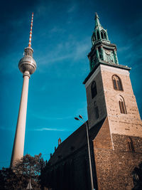 Low angle view of building against sky