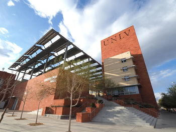 Low angle view of building against sky