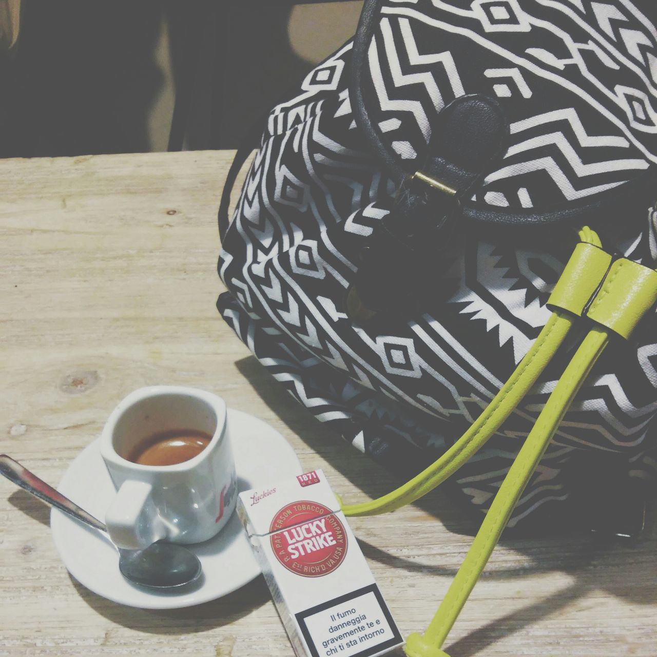 food and drink, drink, table, indoors, refreshment, coffee cup, freshness, coffee - drink, still life, saucer, spoon, high angle view, cup, coffee, plate, food, close-up, frothy drink, wood - material, healthy eating