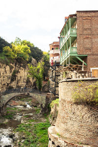Built structure with trees in background