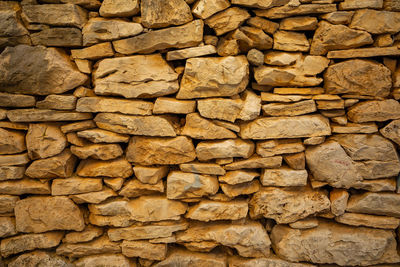 Full frame shot of stone wall