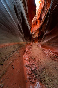 Rock formations on land