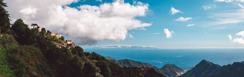 Panoramic view of sea against sky