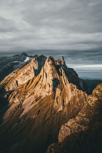 Scenic view of mountain against sky