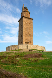 Low angle view of old building