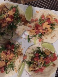 Close-up of food served in plate