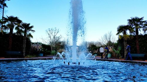 View of fountain