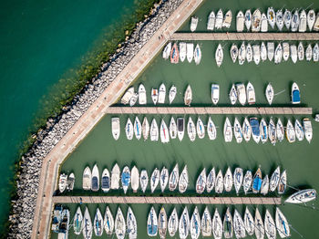 Low angle view of boat in water