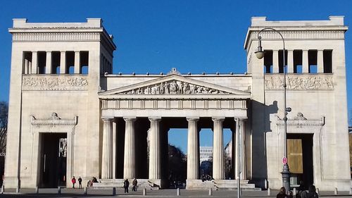 Low angle view of historical building