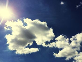 Low angle view of clouds in sky